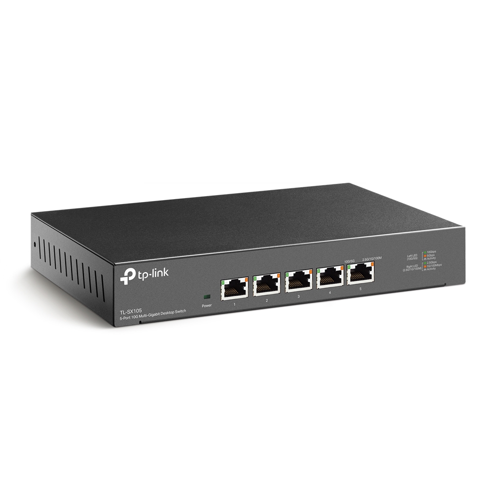 Коммутатор TP-LINK TL-SX105/ 5 port /10Gigabit / RJ45 / steel case photo 2