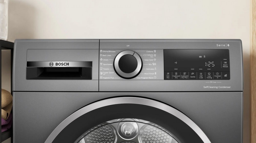 Masina de uscat rufe Bosch WQG235DREU / 8 kg / B / Gri photo 3