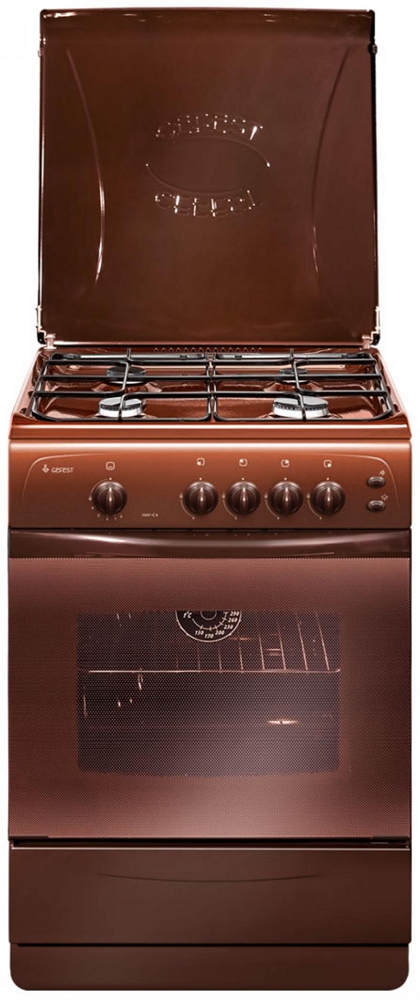 Plita de gaz Gefest 1200-С6 К59 / 4 arzatoare / 60 cm / Maro photo 1