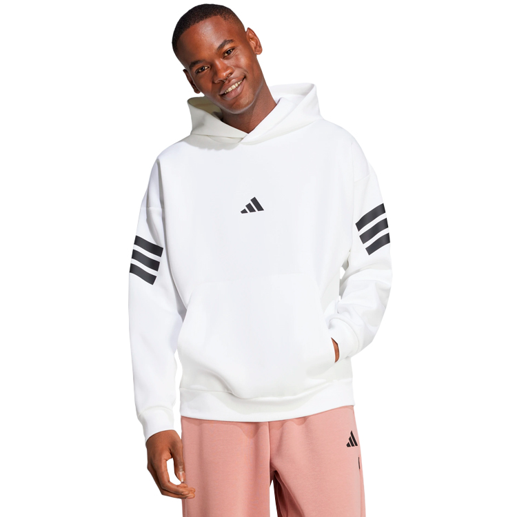Hanorac pt bărbați Adidas M FI 3S HD XS Alb photo 2