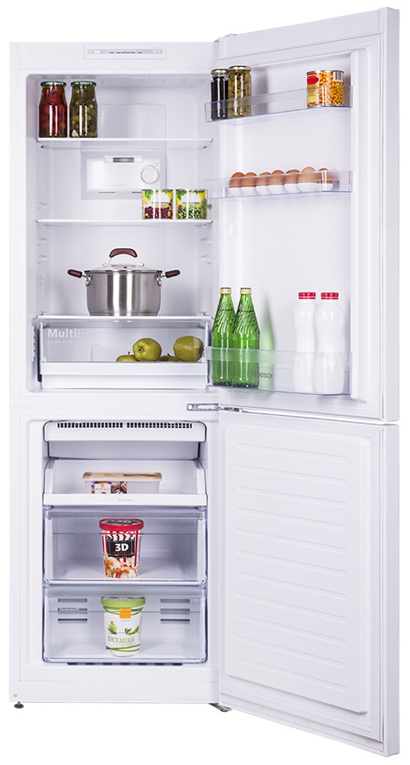 Frigider cu doua usi Bosch KGN33NW206 / 306 l / 176 cm / F / Alb photo 2