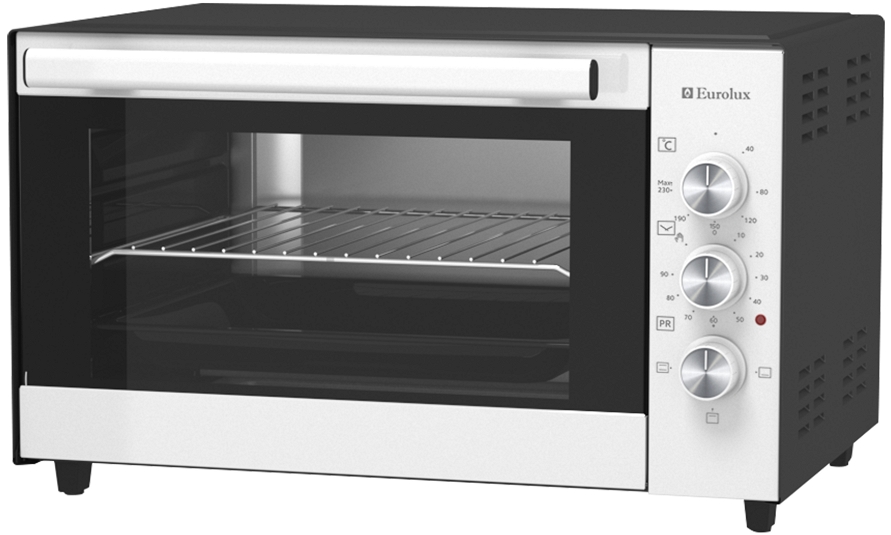 Cuptor electric Eurolux MOEM35B, 35 l, 1300 W, Alb photo 1