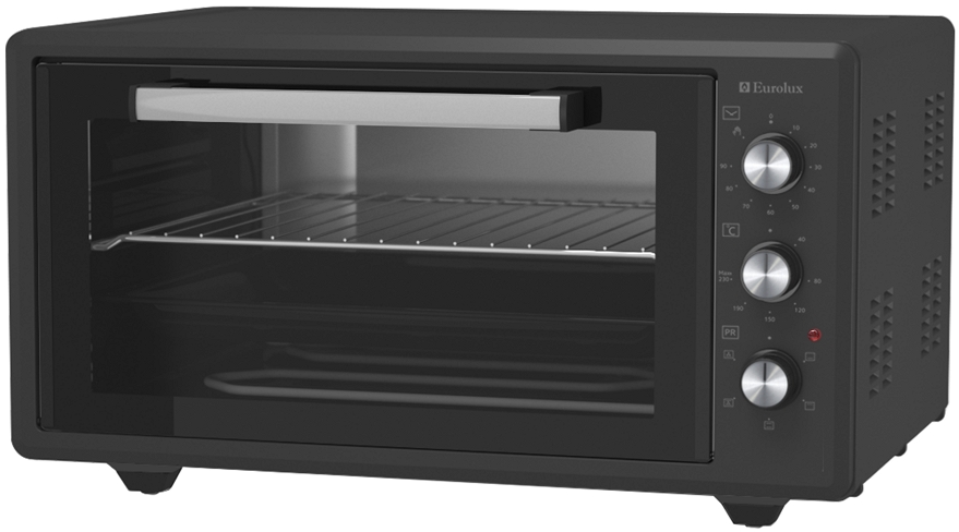 Cuptor electric Eurolux MOEMGC45B, 45 l, 1400 W, Negru photo 1 Cuptor electric Eurolux MOEMGC45B, 45 l, 1400 W, Negru photo 1