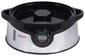 Пароварка Saturn STEC0105D, 9 л, Нержа.сталь с черным thumbnav 3