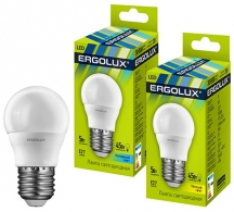 Bec LED Ergolux LED G45 5W E27 4500K thumbnav 1
