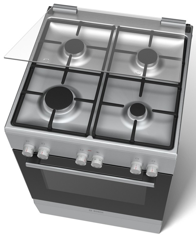Plita de gaz Bosch HGD625255Q / 4 arzatoare / 60 cm / Inox photo 3