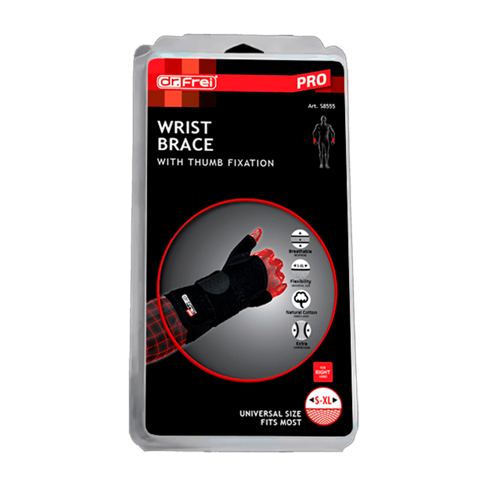 Суппорт запястия  Dr Frei PRO-8555Right Wrist Support/S8555R/Черный photo 1