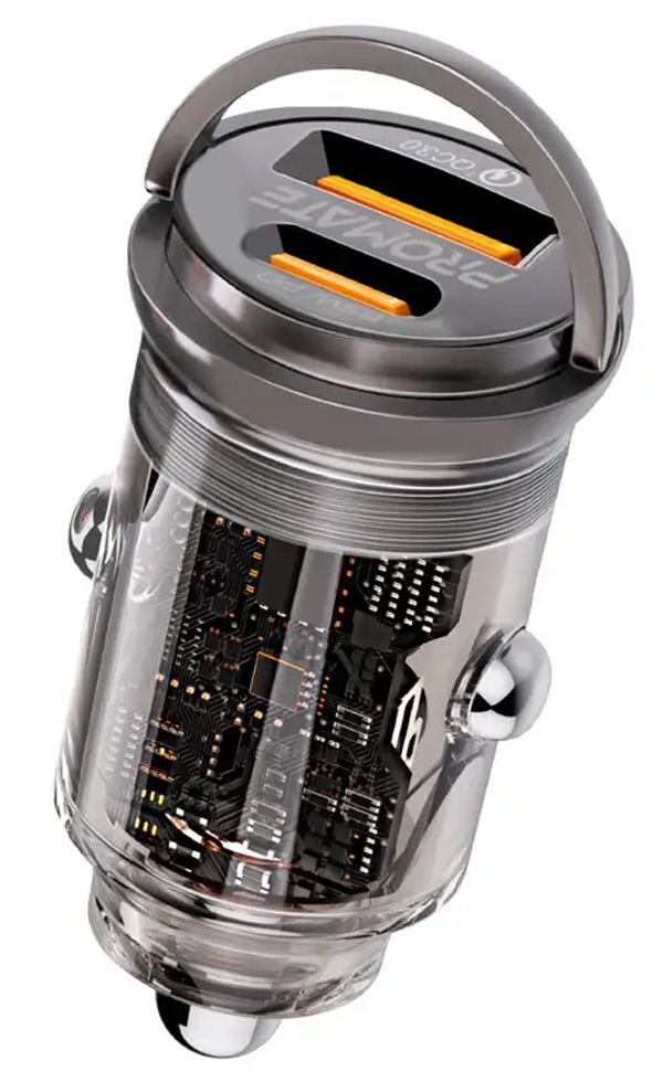 Зарядное устройство авто. для телефона Promate TransDrive65W photo 1