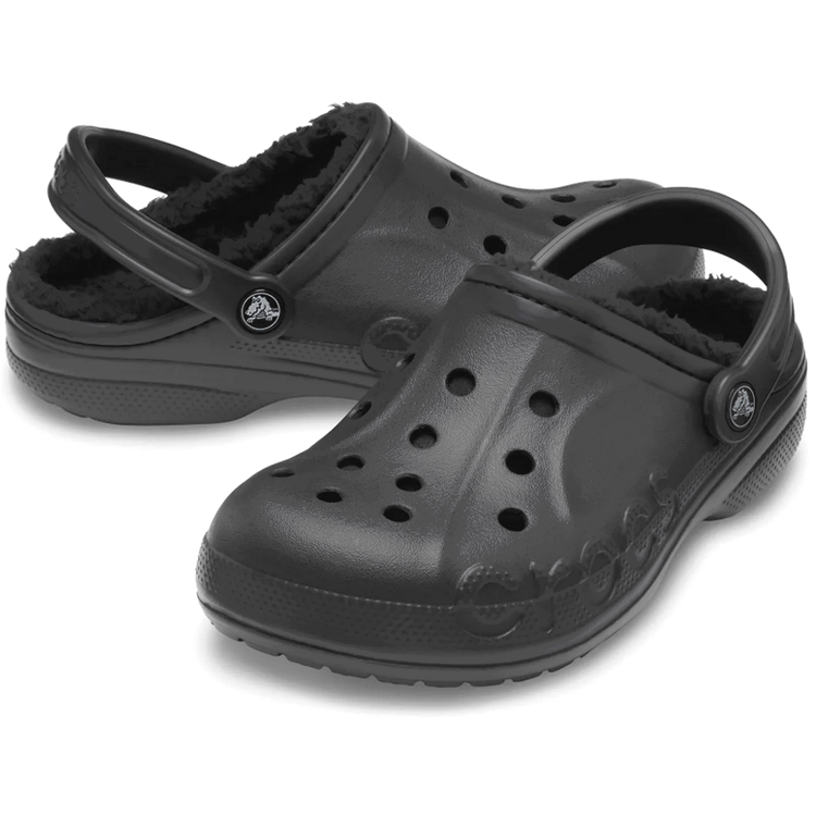 Slapi Crocs Baya Lined pt Barbati / 42-43 / Negru photo 3