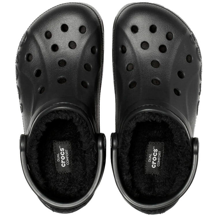 Slapi Crocs Baya Lined pt Barbati / 42-43 / Negru photo 5