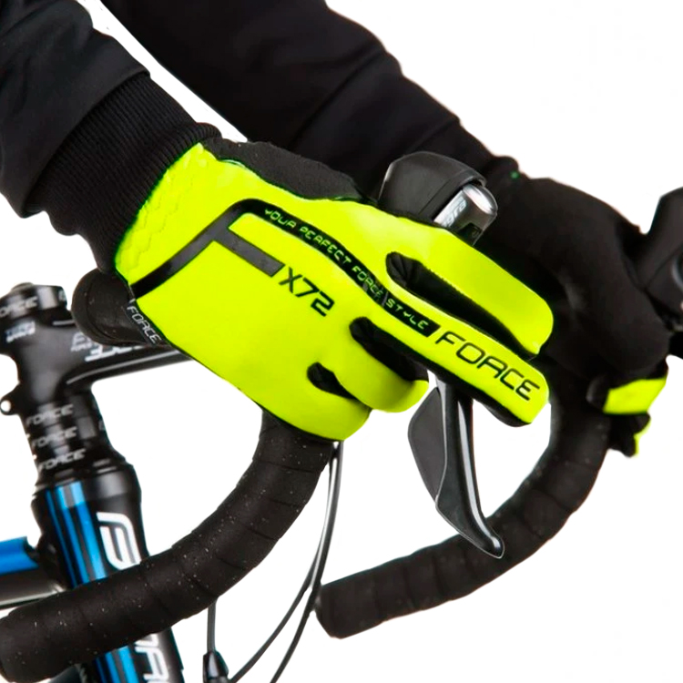 Manusi pentru bicicleta Force X72 Galben 90460 photo 2