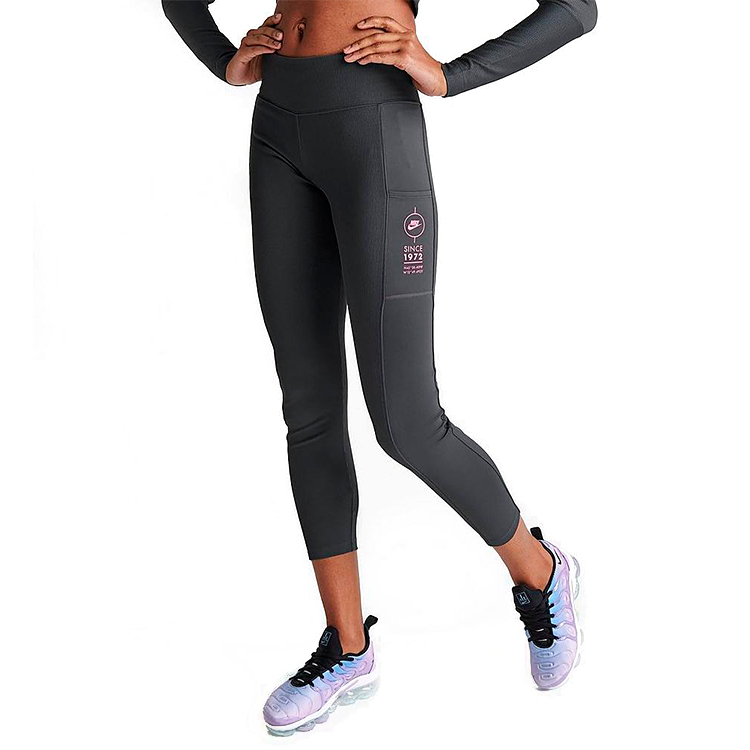 Легинсы Nike W NSW TIGHT RIB SU M Серый Женский photo 2