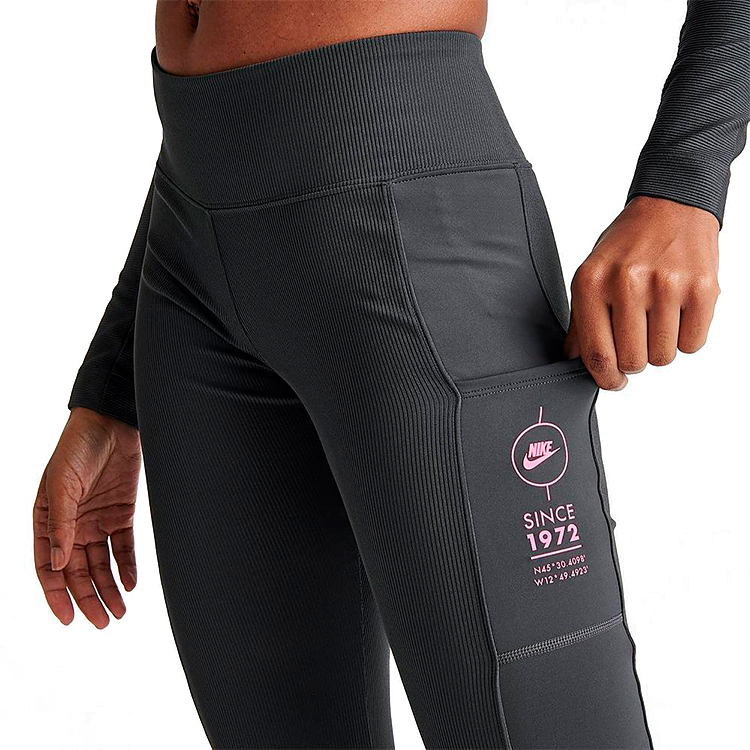 Легинсы Nike W NSW TIGHT RIB SU M Серый Женский photo 3