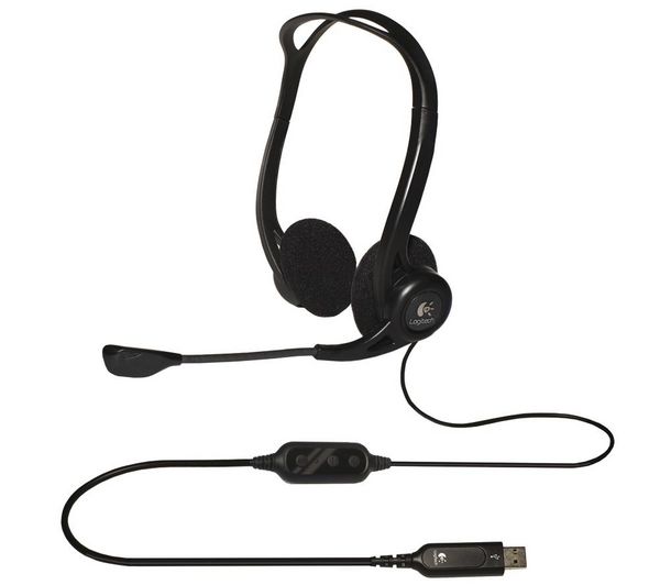 Наушники Logitech PC 960 Черный с серым Проводные / Дом и Офис / Черный с серым photo 2