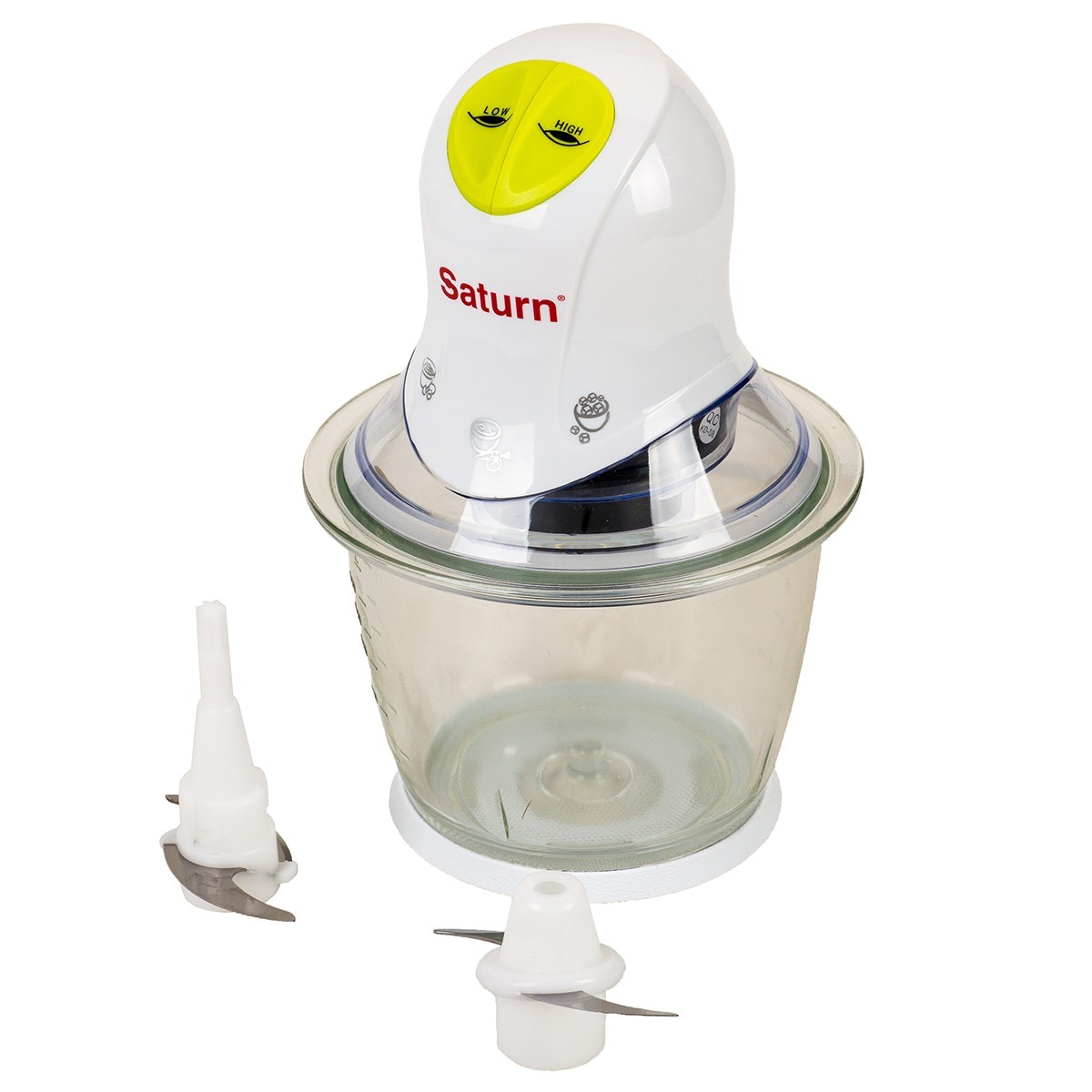 Maruntitor Saturn STFP0060, 1200 ml, 2 trepte viteza, Alb photo 2