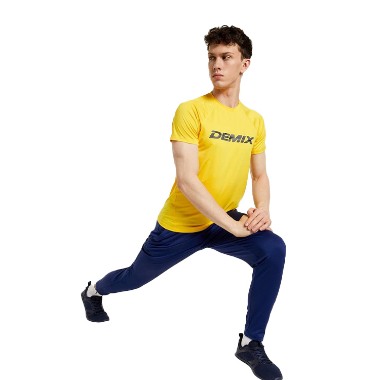 Tricou bărbătesc Demix Train M Tee 46 Galben photo 4