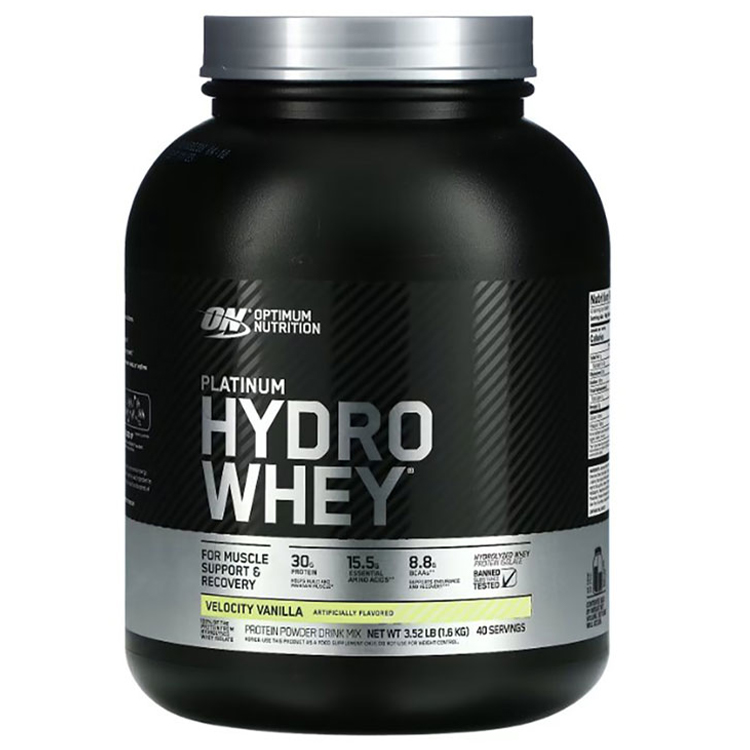 Гидролизат протеина Optimum Nutrition ON PLAT HYDWHEY GF VAN RFM 3.52LB/1.59 кг photo 2
