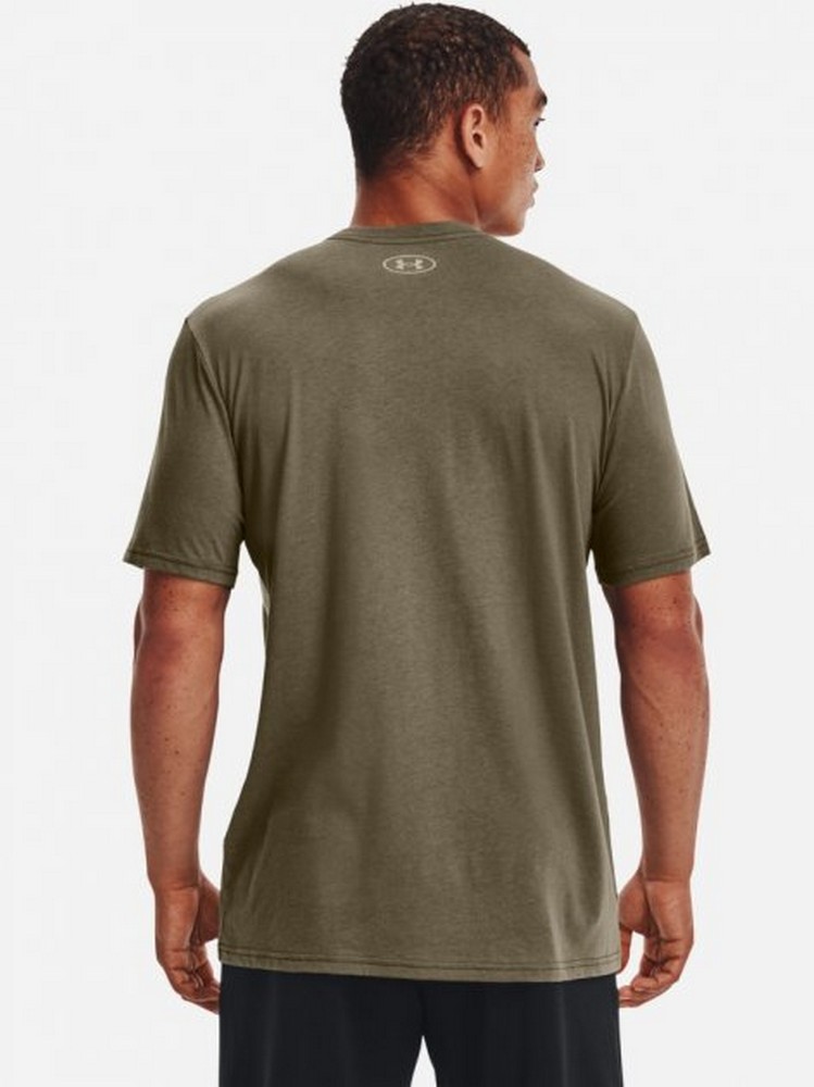 Tricou bărbătesc Under Armour UA SYMBOL GRID SS LG Maro photo 3