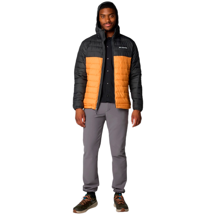Geacă pt Barbati Columbia Powder Lite II Hooded Jacket S Galben-negru photo 3