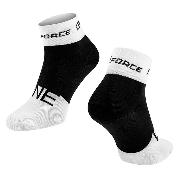 Sosete Unisex Force ONE 42-46 Alb-negru photo 2