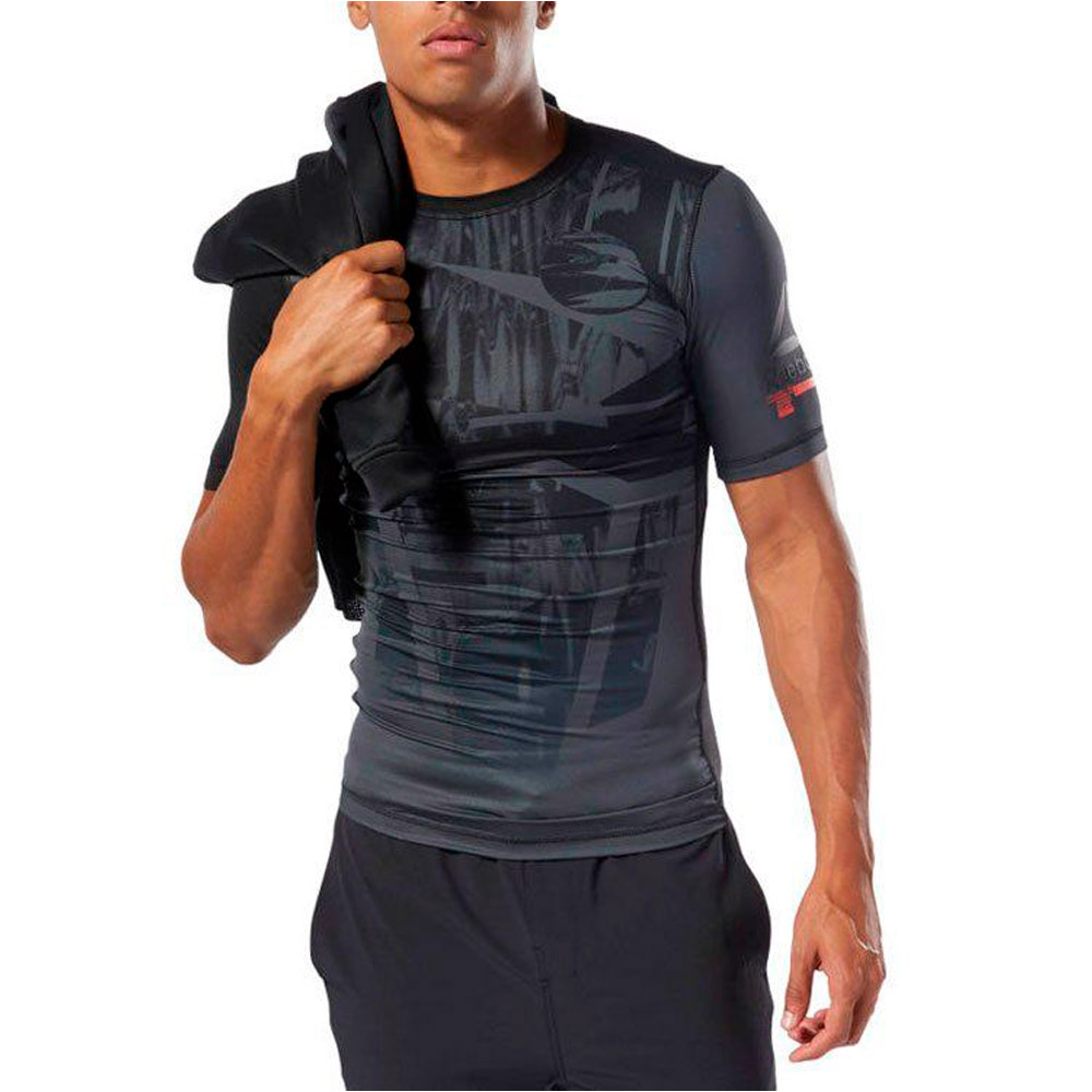 Футболка мужская Reebok OST SS Comp Tee - Printed XL Серый photo 3