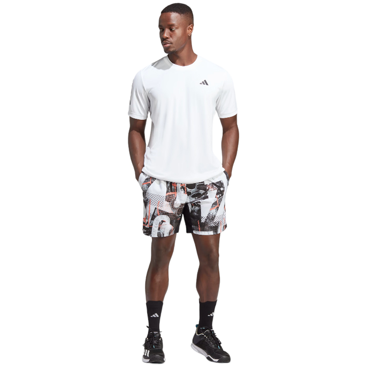 Tricou bărbătesc Adidas CLUB 3STR TEE S Alb photo 5