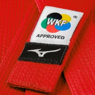 Centura de karate Mizuno WKF red belt RB thumbnav 2
