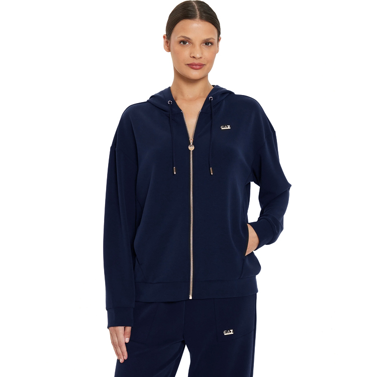 Hanorac EA7 EMPORIO ARMANI SWEATSHIRT XXS Albastru Femei photo 3