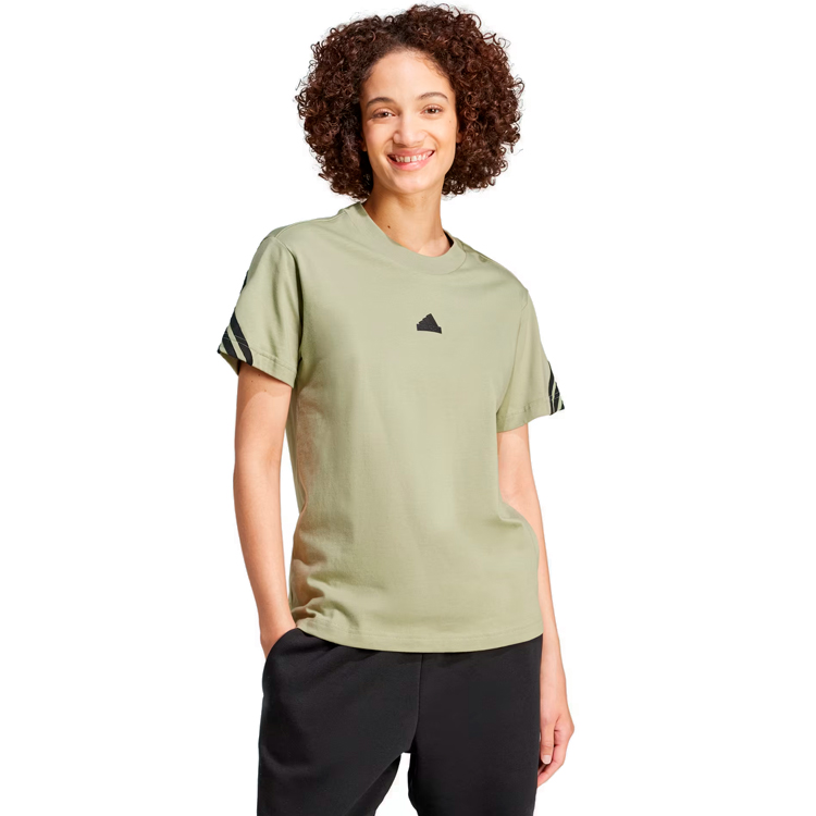 Tricou Adidas W FI 3S TEE XXS Verde Femei photo 2