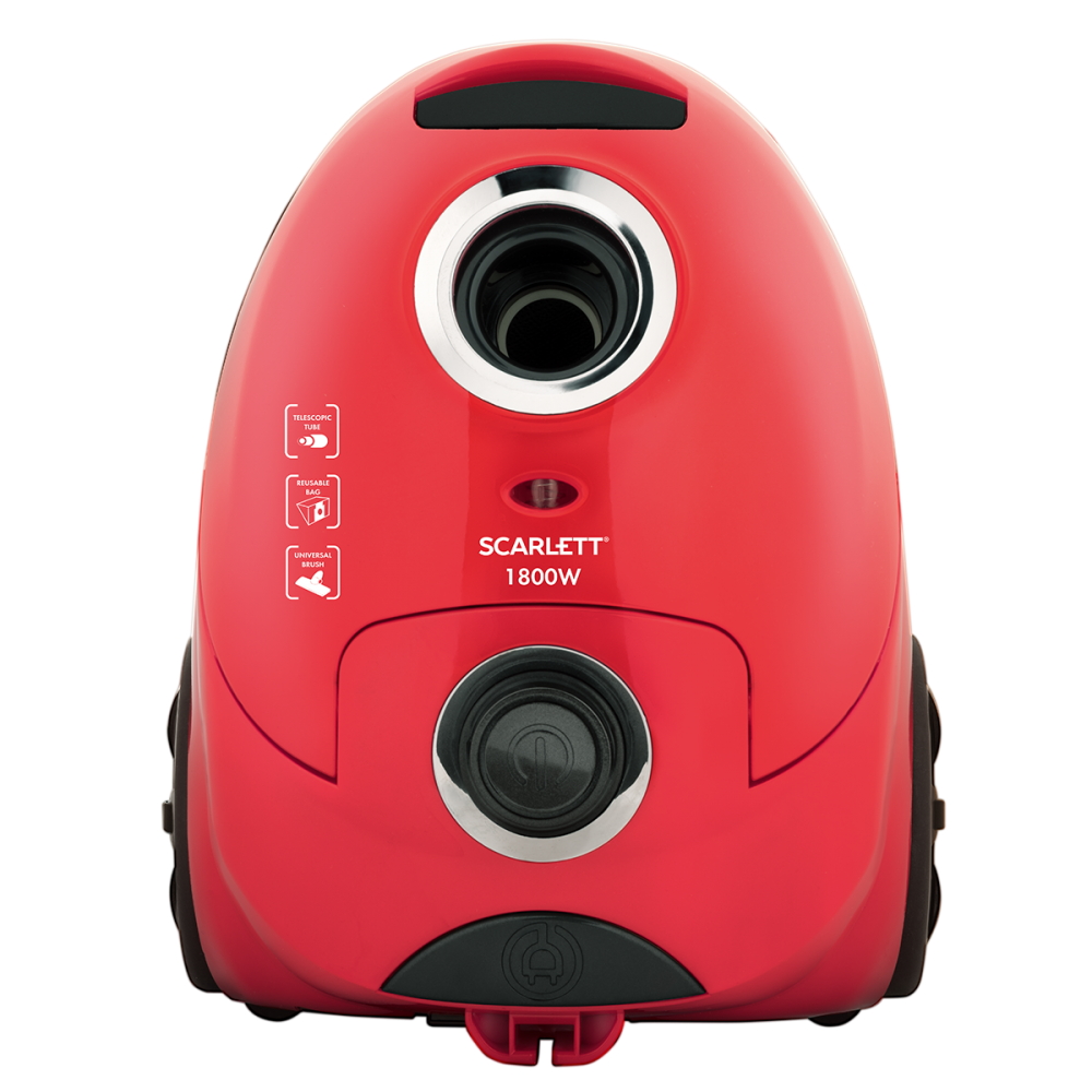 Пылесос с мешком Scarlett SCVC80B62 / 1800Вт / Красный photo 1 Пылесос с мешком Scarlett SCVC80B62 / 1800Вт / Красный photo 1