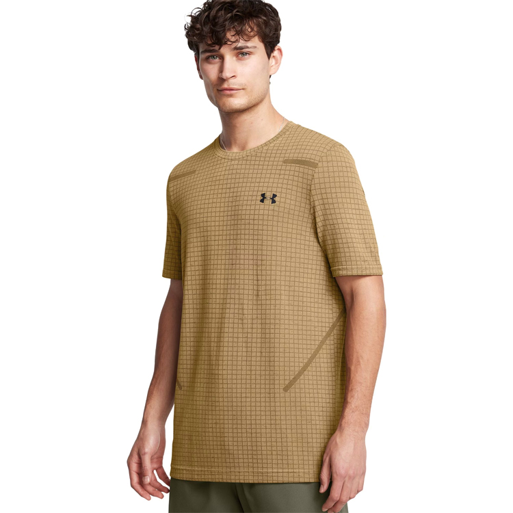 Tricou bărbătesc Under Armour Vanish Seamless Grid SS L Maro photo 4