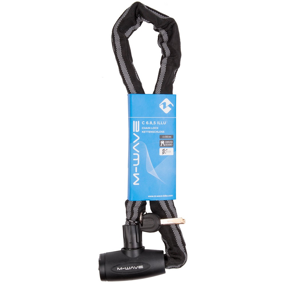 Lant antifurt M-WAVE M-WAVE C 6.85 Illu reflex chain lock photo 2