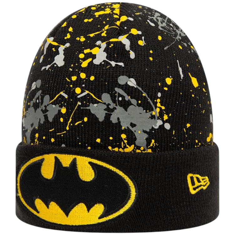 Caciula New Era CHYT PAINT SPLAT CUFF KNIT BATMAN CHILD Negru photo 1 Caciula New Era CHYT PAINT SPLAT CUFF KNIT BATMAN CHILD Negru photo 1