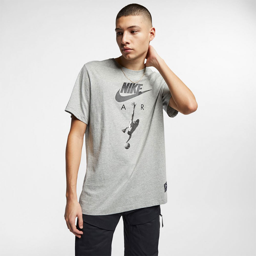 Tricou bărbătesc Nike M NSW TEE CLTR AIR 2 L Gri photo 2