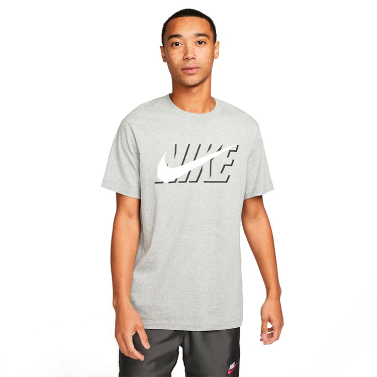 Tricou bărbătesc Nike M NSW TEE SWOOSH BLOCK XL Gri photo 1