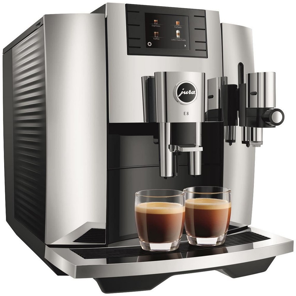 Aparat de cafea Espresso JURA E8 Professional Aroma Chrom (2020),15363 / 15 bar / Espresso photo 4