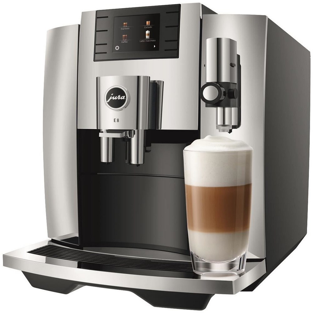 Aparat de cafea Espresso JURA E8 Professional Aroma Chrom (2020),15363 / 15 bar / Espresso photo 5