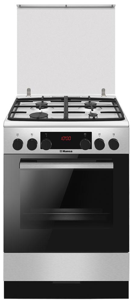 Газовая плита Hansa FCMXS69363 / 4 конфорок / 60 см / Нержавеющая сталь photo 1