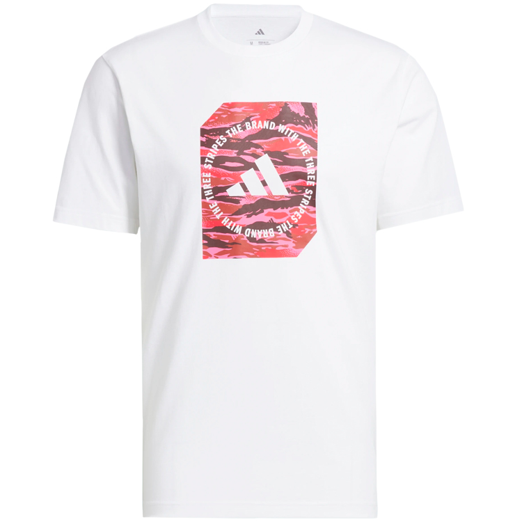 Tricou bărbătesc Adidas M C CAMO BOX T XS Alb photo 1