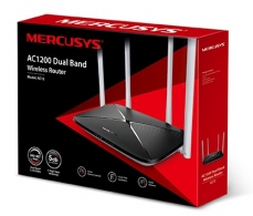 Wi-Fi роутер MERCUSYS AC12 / AC1200 Dual Band / Wi-Fi5 / 1WAN+4LAN / 4 external antennas thumbnav 4