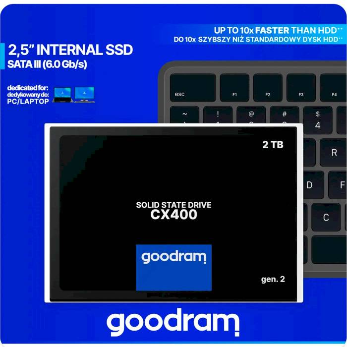 SSD 2.5” GOODRAM CX400 Gen.2, 2.0TB photo 2