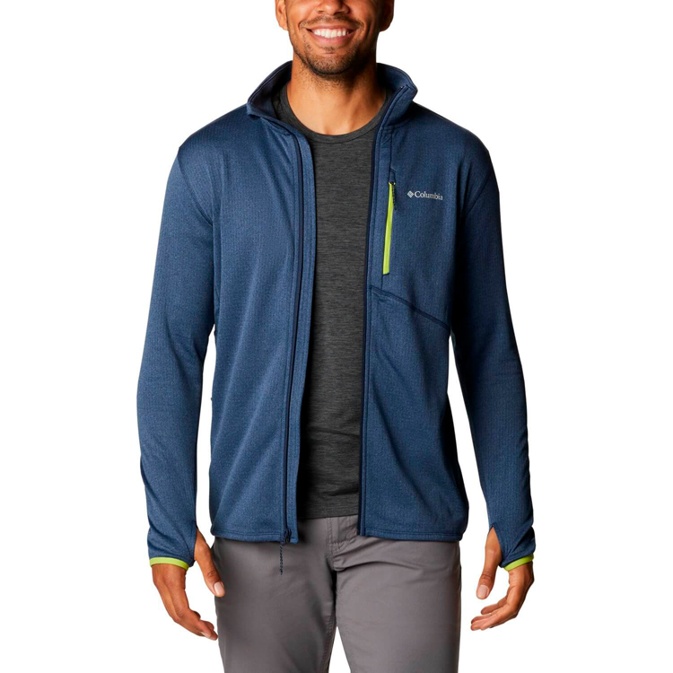 Hanorac pt bărbați Columbia Park View Fleece Full Zip S Albastru photo 2
