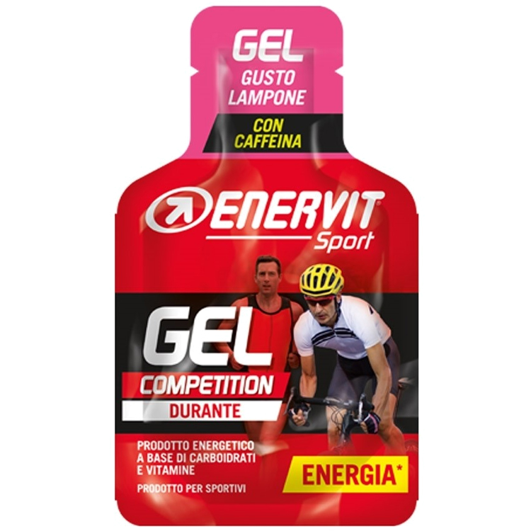 Энергетические добавки ENERVIT Gel+ caffeine raspberry photo 1
