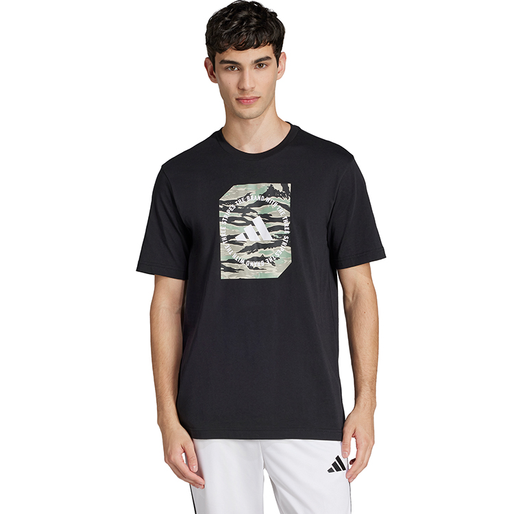 Tricou bărbătesc Adidas M C CAMO BOX T XS Negru photo 5