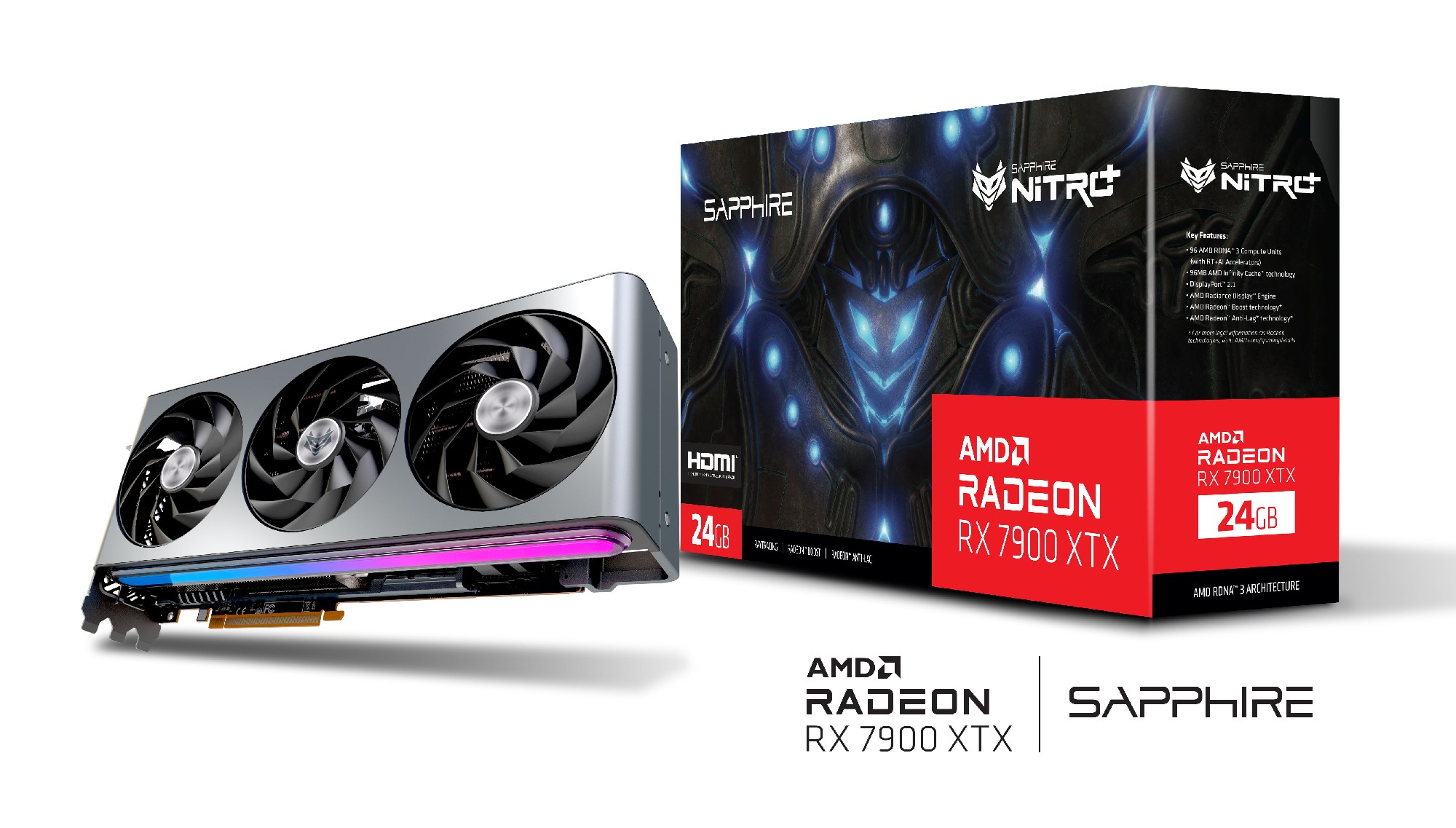 Видеокарта Sapphire NITRO+ Radeon RX 7900 XTX VAPOR-X  / 24GB / GDDR6 / 384bit photo 1