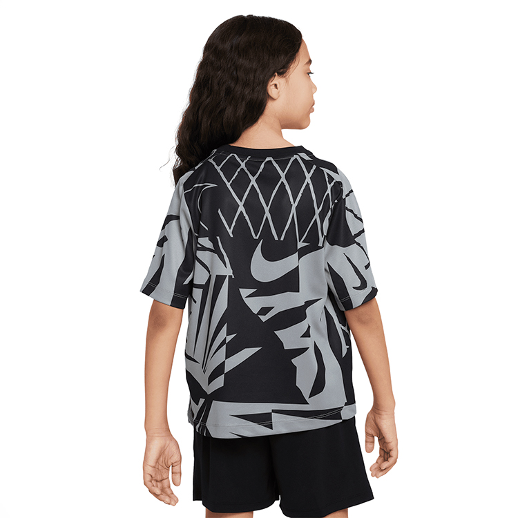 Футболка Nike B NK DF MULTI + SS TP SSNL AOP / Мужской / S / Черный/Серый photo 3