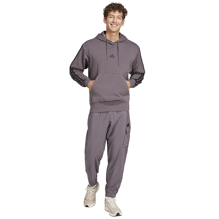 Hanorac pt bărbați Adidas M 3S FT HD XS Gri photo 2