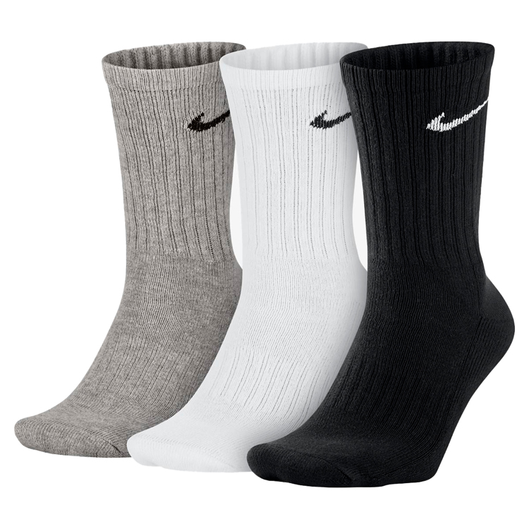 Sosete Unisex Nike 3PPK VALUE COTTON CREW S Alb-negru-gri photo 1