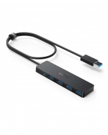 Anker 4-Port USB 3.0 Ultra Slim Data Hub, black thumbnav 1