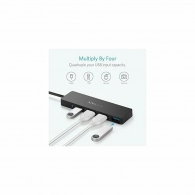 Anker 4-Port USB 3.0 Ultra Slim Data Hub, black thumbnav 2